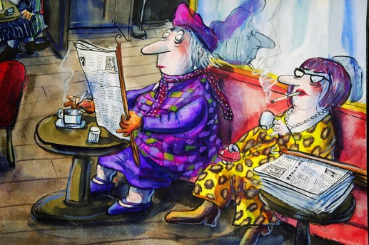 Einspaenner , 2002 (watercolor, acrylics, col. pencil on paper)
