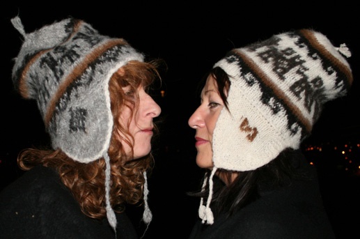 Franziska und Ulla in Sucre, Bolivien