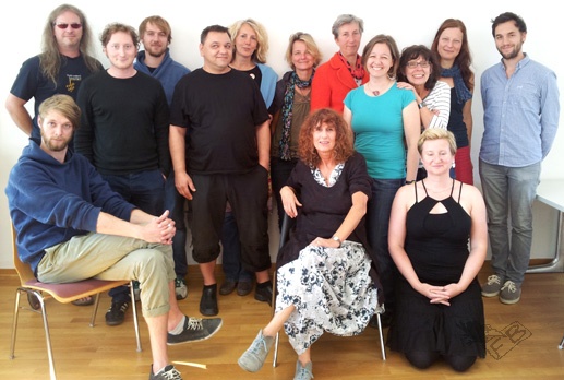 Stehend: Eggs, Oliver, Teja, Sigi, Ulrike, Pat, Karin, Sylvia, Angie, Judith, Thilo /Vorne: Marc, Franziska, Ingrid