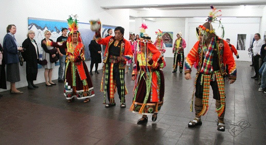 Bolivianische Tnzer, "Amigos de Bolivia", auf der Finissage am 14. Mai 2010