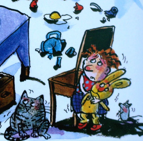 ..Der Papa wtet, die Mama schreit-so eine schlimme Streitigkeit...